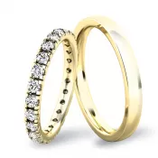 Snubné prstene zo žltého zlata SP-61045