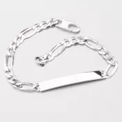 Krásny náramok s doštičkou na rytinu B2000288-0009-SLX