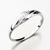 Krásny prsteň so zirkónmi DZ2084-B