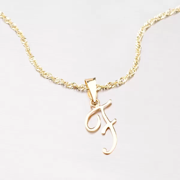 Prívesok - zlaté písmenko F 43-2937-F