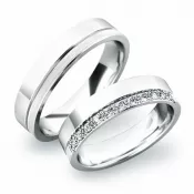 Strieborné snubné prstene SP-61039-Ag
