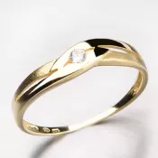 Zlatý prsteň so zirkónom DZ1776-ZL