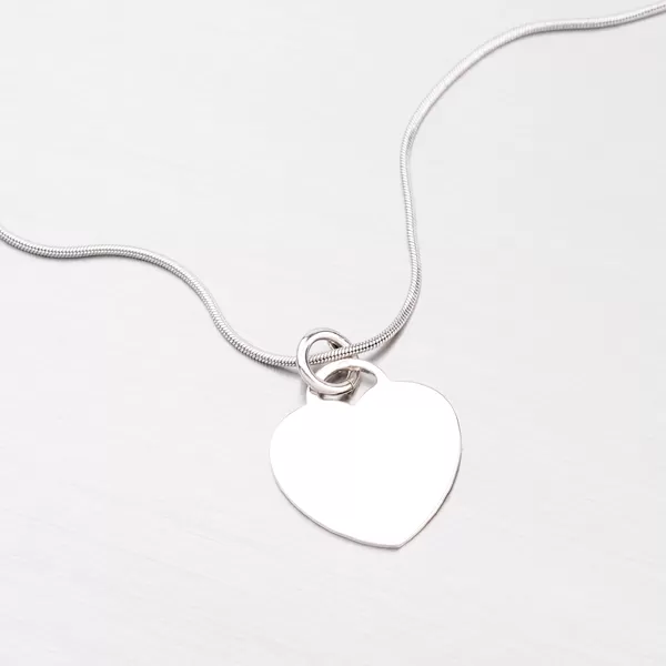 Strieborné srdiečko s možnosťou rytiny P1400236-1264-SLX