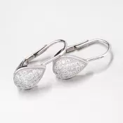 Náušnice z bieleho zlata 585 42-31941