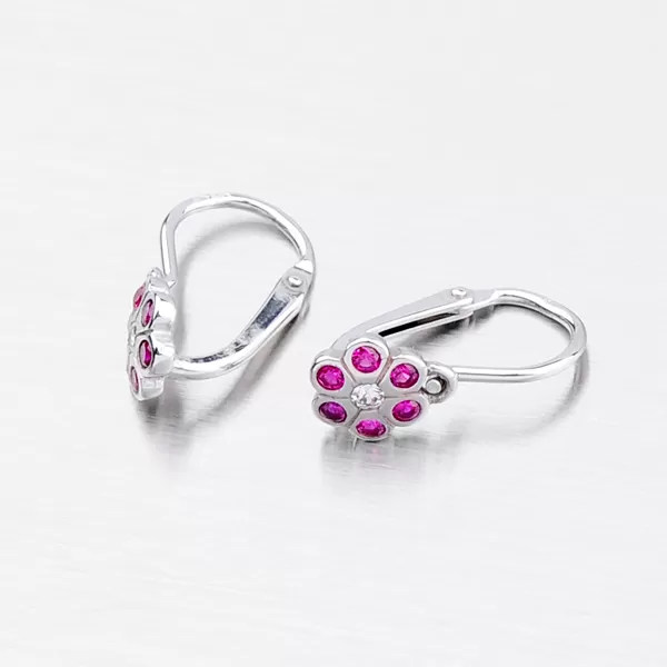 Zlaté náušnice v tvare kvety 52DN-1737BBC