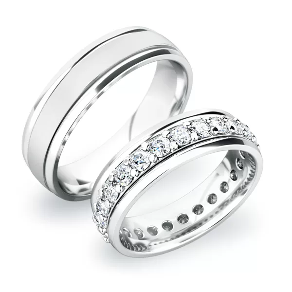 Snubné prstene zo striebra SP-61028-Ag