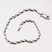 Strieborný náramok Singapore CHRS-133-DISTW-030