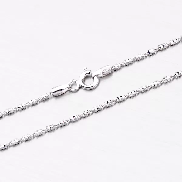 Strieborný náramok zdobený facetami CHRS-TUBE2BRT-FT-030