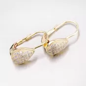 Náušnice zo zlata so zirkónmi 42-31868