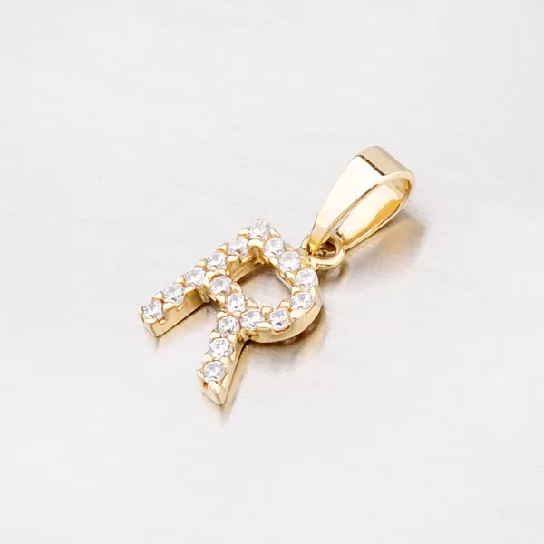 Zlatý prívesok - písmeno R 13-152-R