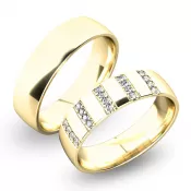 Snubné prstene zo žltého zlata SP-61025Z