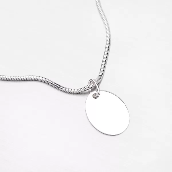 Strieborný oválny prívesok MPN8453M