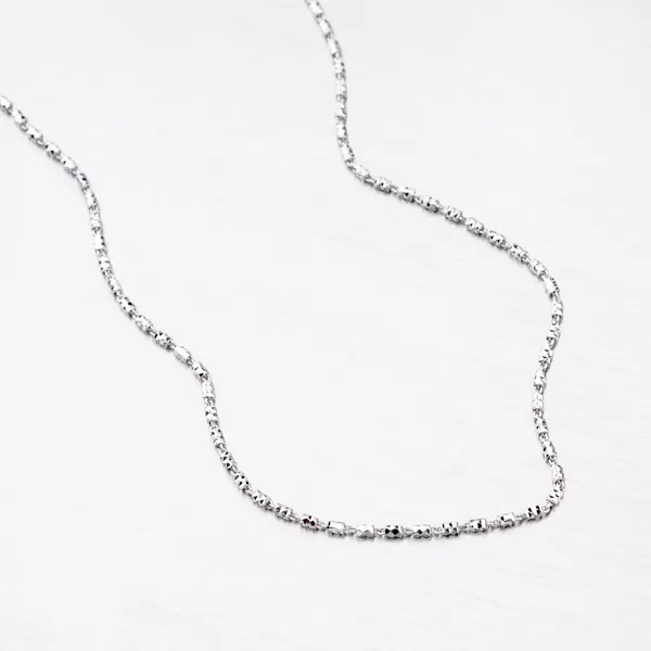 Strieborná retiazka zdobená facetami CHRS-TUBE2BRT-FT-030