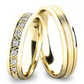 Snubné prstene zo žltého zlata SP-61052