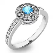 Zlatý prsteň s Topazom a diamantmi 10802b-tpz