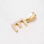 Zlatý prívesok písmeno E - zlato 585 13-152-E