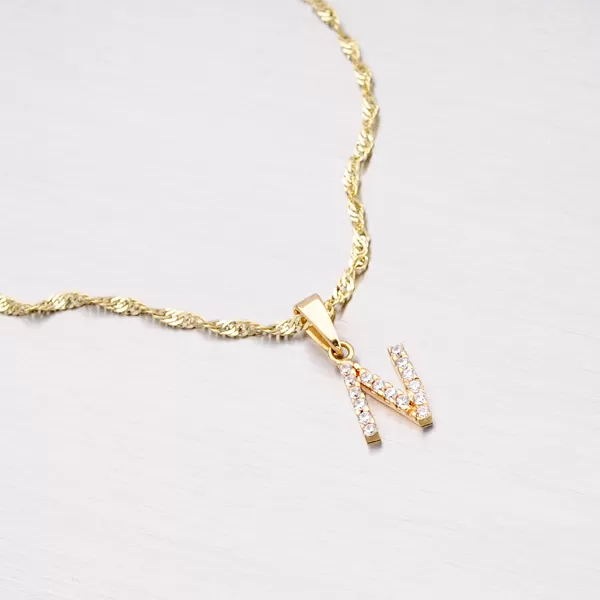 Zlatý prívesok - písmeno N 13-152-N