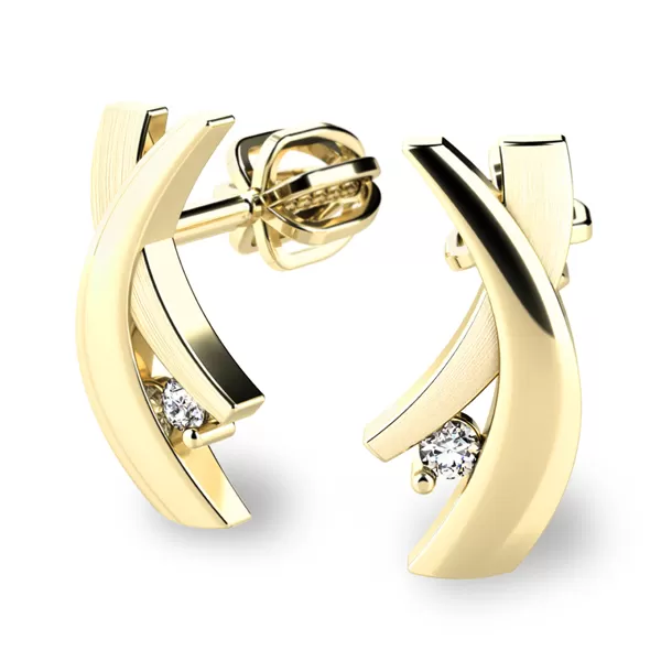 Náušnice s diamantmi 10854-ZL-DIA