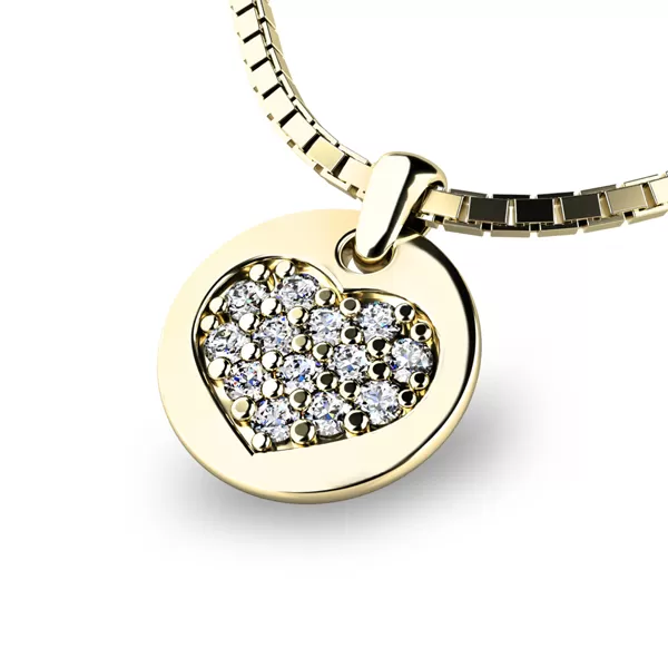 Prívesok s diamantmi 10882-ZL-DIA