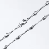 Strieborná retiazka s oválnymi ozdobami CHRS-ST-OV-C0001-003