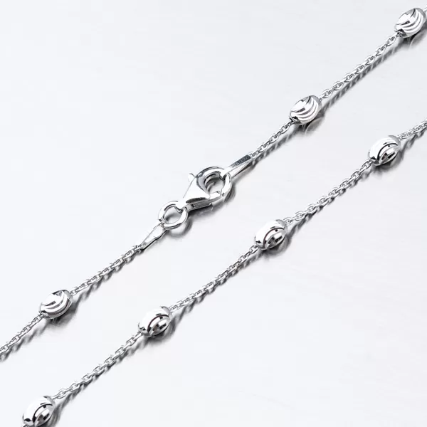 Strieborná retiazka s oválnymi ozdobami CHRS-ST-OV-C0001-003