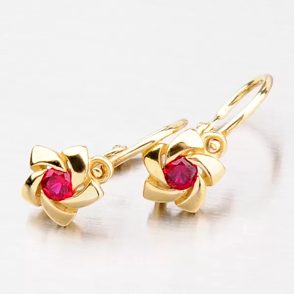 Detské kvietky zo žltého zlata 52DN-2201ZČ