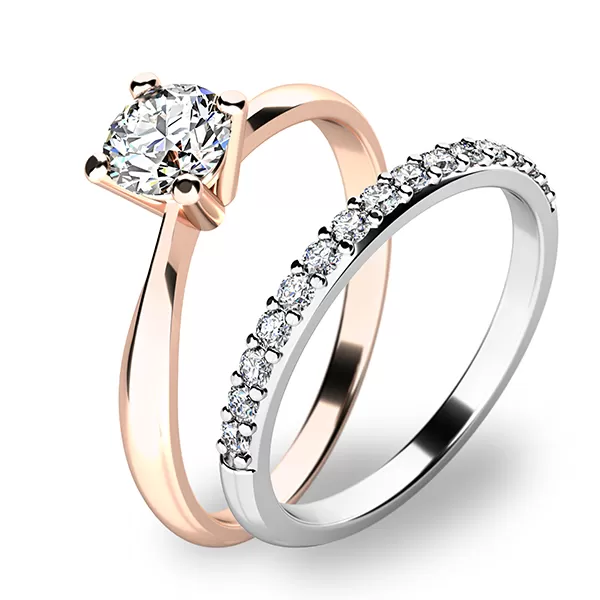 Set dvoch zásnubných prsteňov 10770-SET01-RB