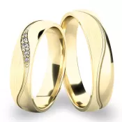 Snubné prstene zo žltého zlata SP-61064