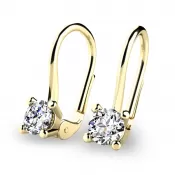 Visiace diamantové náušnice 10827-375-ZL-DIA