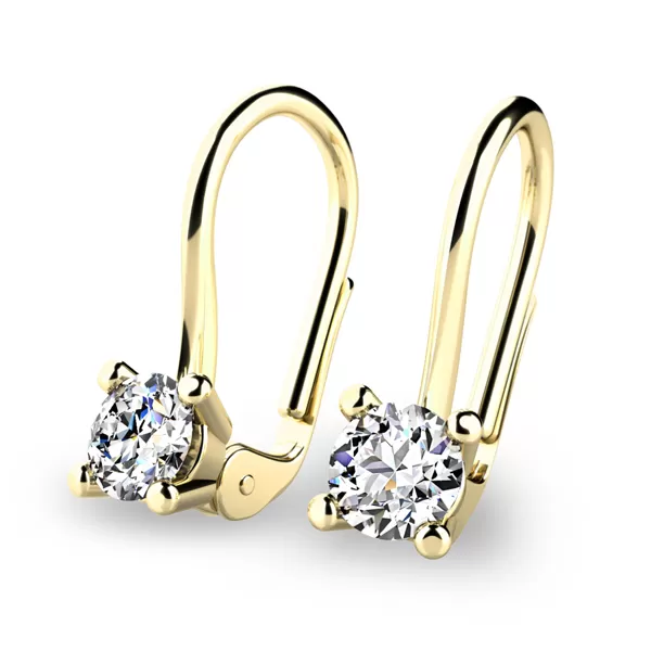 Visiace diamantové náušnice 10827-375-ZL-DIA