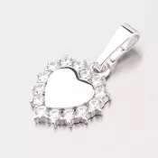 Srdiečkový prívesok so zirkónmi MPN4929