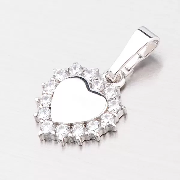 Srdiečkový prívesok so zirkónmi MPN4929