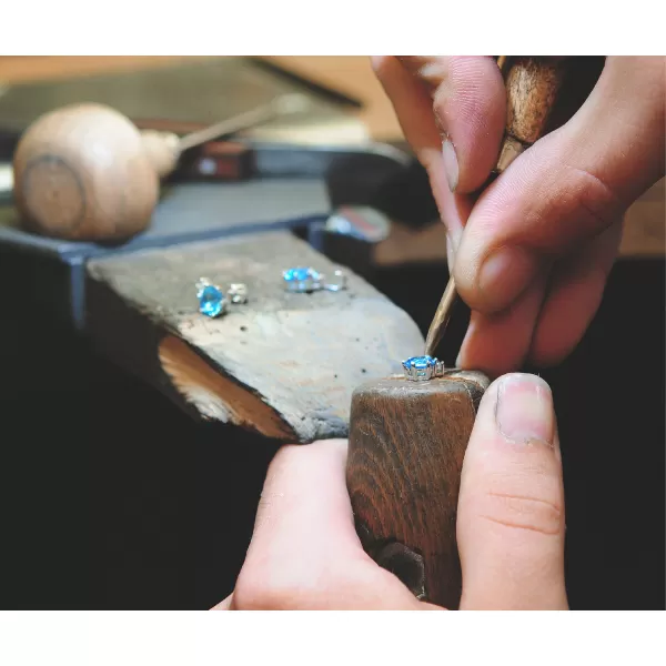 Prívesok s topazom a diamantom 10859B-TPZ