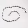 Strieborný náramok z oválnych ozdôb CHRS-RICE-D/C-002