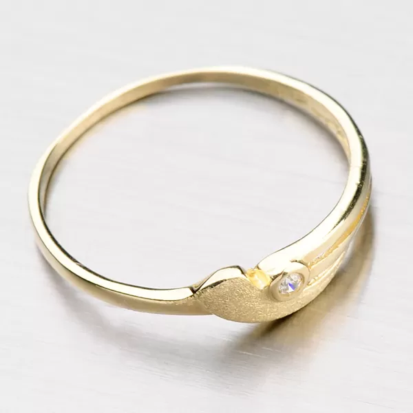 Zlatý prsteň so zirkónom DZ1662-ZL