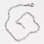 Strieborný náramok Anker CHRS-DROP-OVALSTAR-025