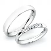 Snubné prstene zo striebra SP-61030-Ag