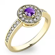 Dámsky prsteň s tanzanitmi a diamantmi 10802z-tznt