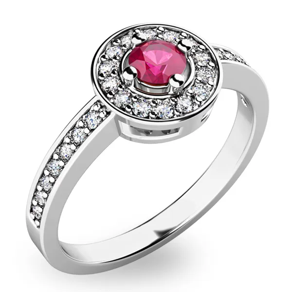 Krásny prsteň s turmalínom a diamantmi 10802B-TUR