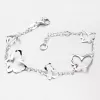 Strieborný náramok s motýľmi B1401565-0331-SLX