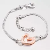 Krásny náramok so srdiečkom B1600466-2196-SLX