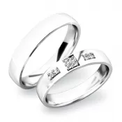 Snubné prstene zo striebra SP-61034-Ag