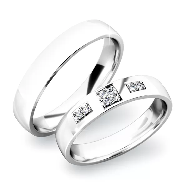 Snubné prstene zo striebra SP-61034-Ag