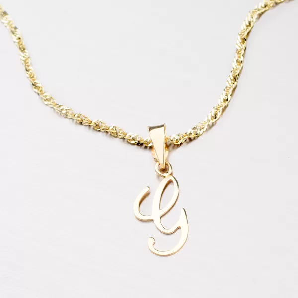 Prívesok - zlaté písmenko G 43-2937-G