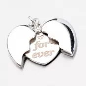 Krásne srdiečko s rytinou P1602987-0940-SLX