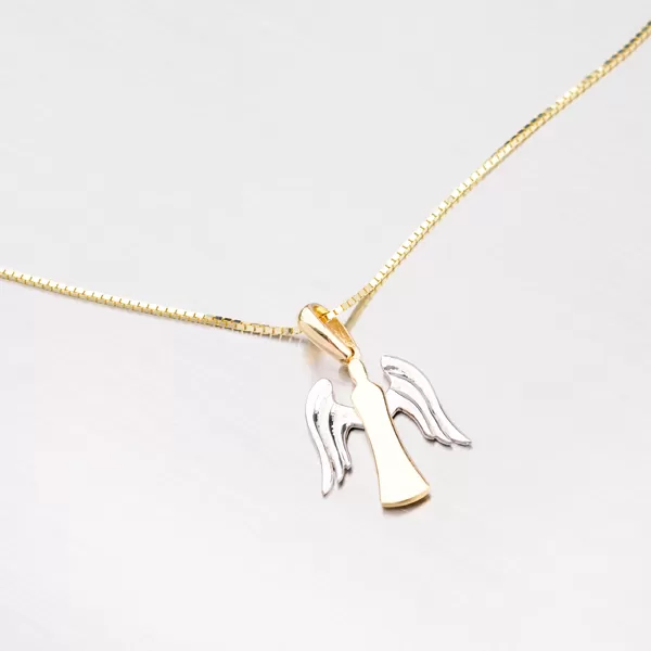 Zlatý prívesok v tvare anjelika 43-2608