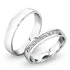 Snubné prstene z bieleho zlata SP-61058