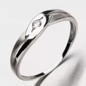 Zlatý prsteň so zirkónom DZ1776-B