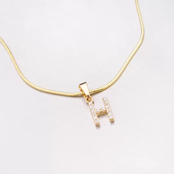 Zlatý prívesok - písmeno H 13-152-H