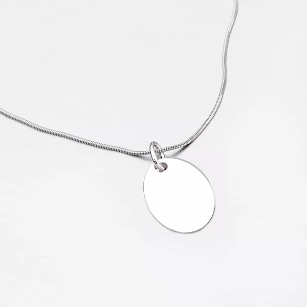 Strieborný oválny prívesok MPN8453M